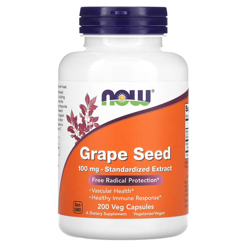 Now Grape Seed 100mg 200cp-[HealthWay]