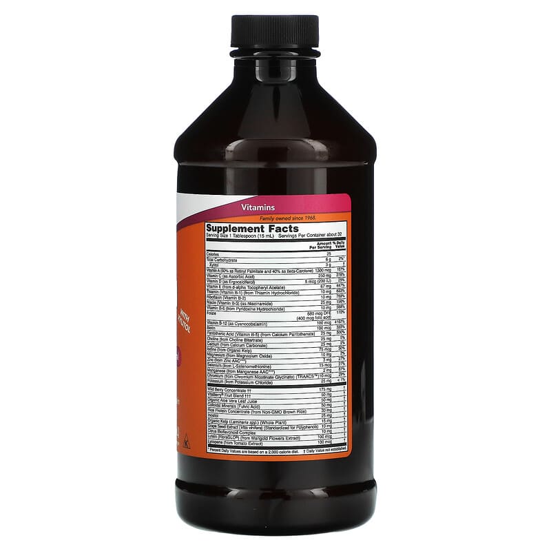 NOW LIQUID MULTI BERRY 16 OZ-[HealthWay]