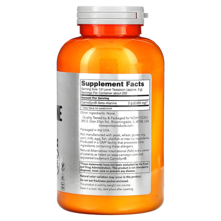 Now Beta-Alanine Powder 500g-[HealthWay]