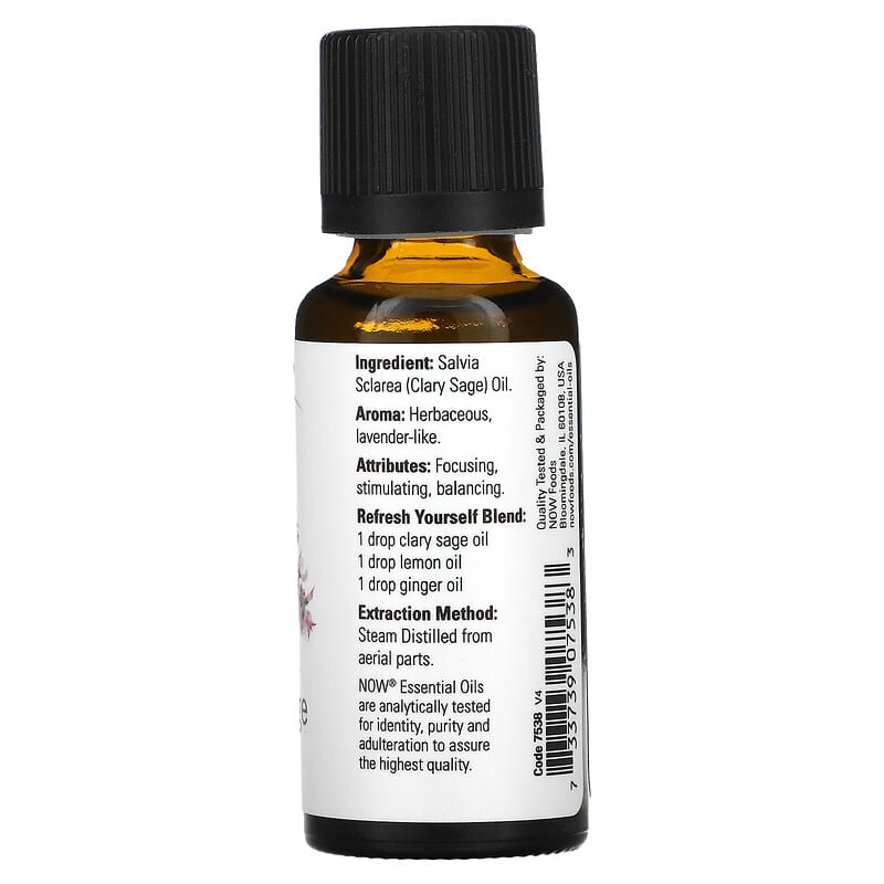 Now Ess Oil Clary Sage 1oz-[HealthWay]