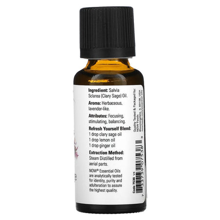 Now Ess Oil Clary Sage 1oz-[HealthWay]
