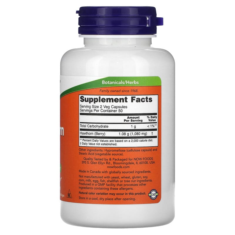 Now Hawthorn Berry 540mg 100cp-[HealthWay]