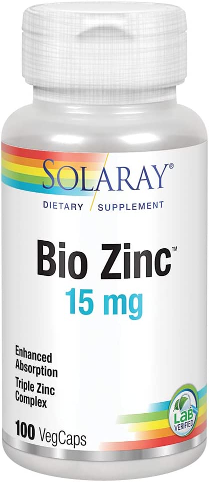 Solaray Bio Zinc 15mg 100cp