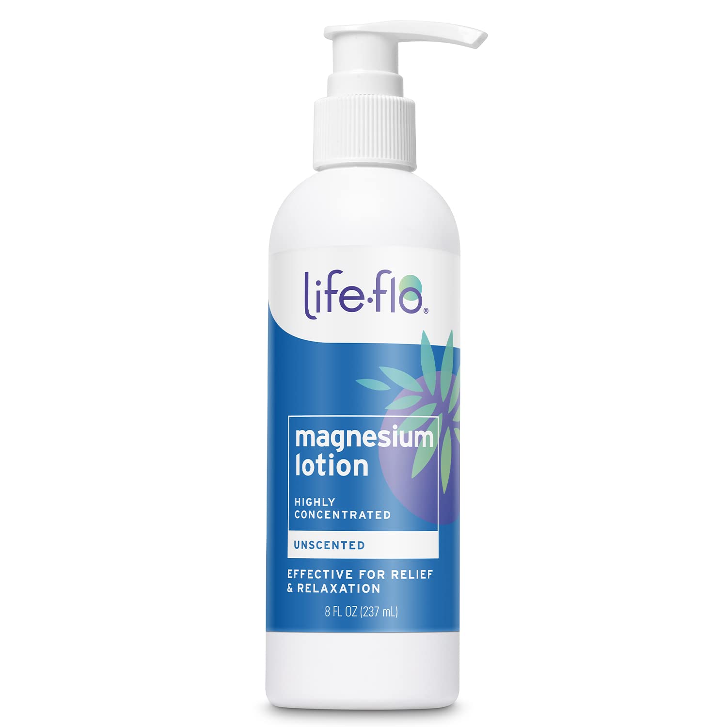Life-Flo Magnesium Lotion Unscented 8oz-[HealthWay]