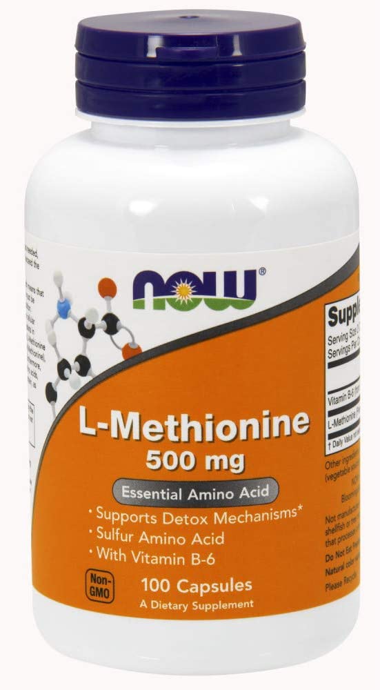 Now L-Methionine 500mg 100cp-[HealthWay]