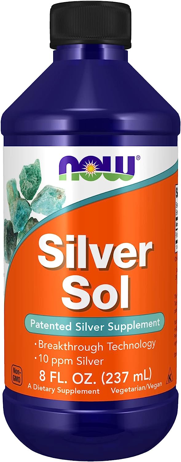 Now Silver Sol 10ppm 8oz-[HealthWay]