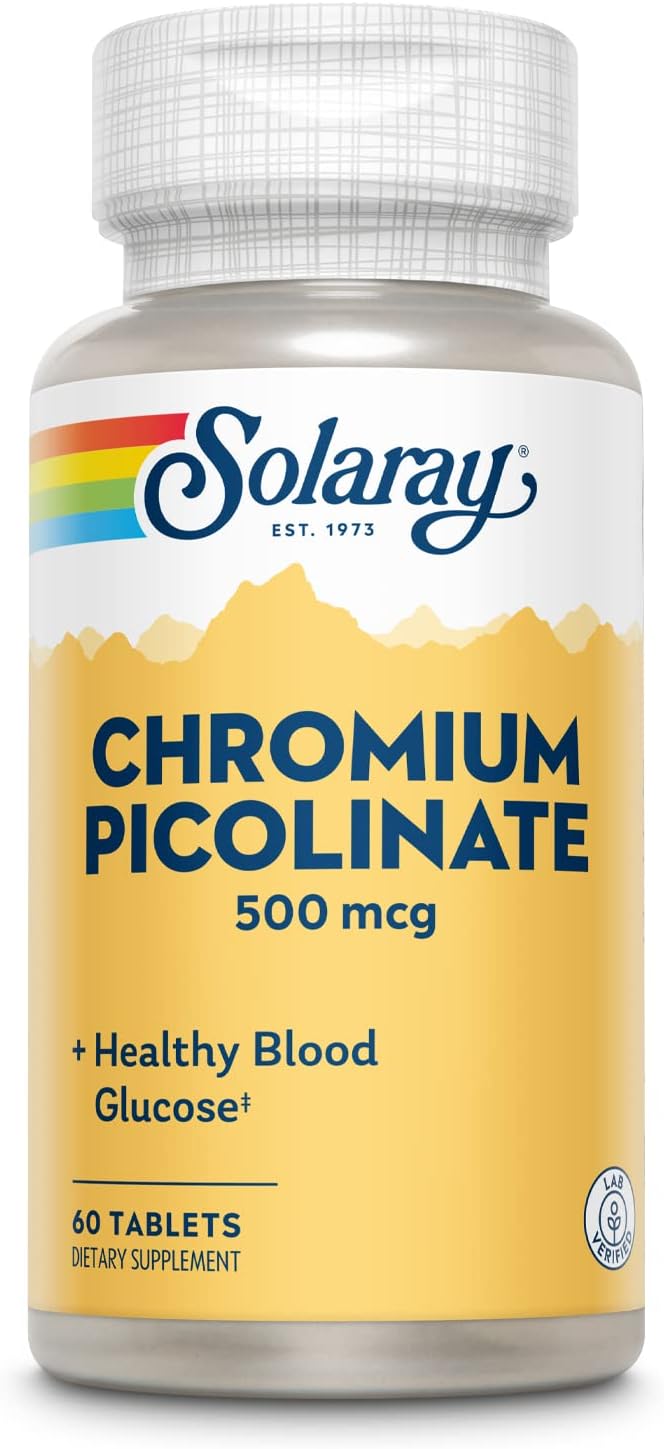 Solaray Chromium Picolinate 500mcg 60tb-[HealthWay]