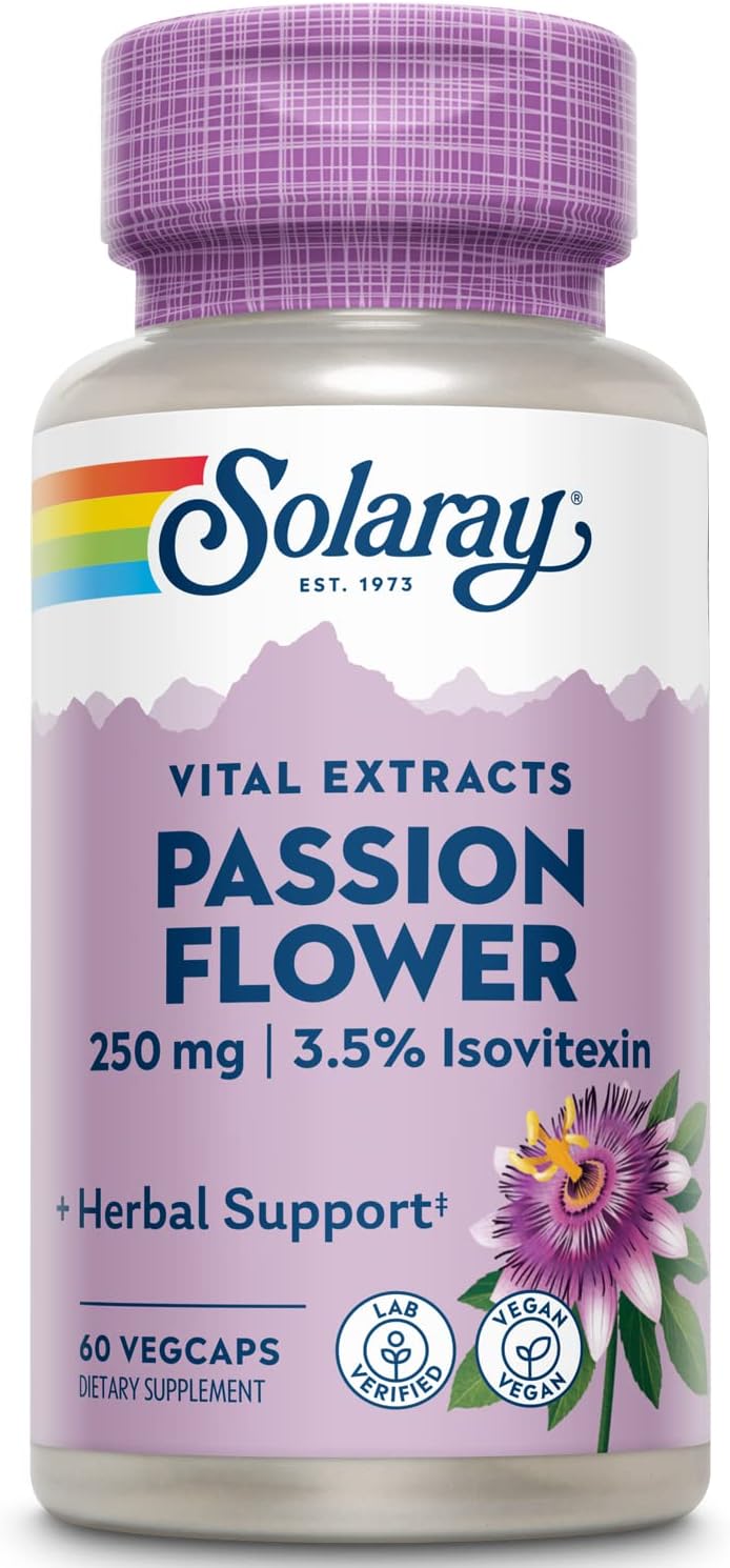 Solaray Passion Flower Ext 60cp-[HealthWay]