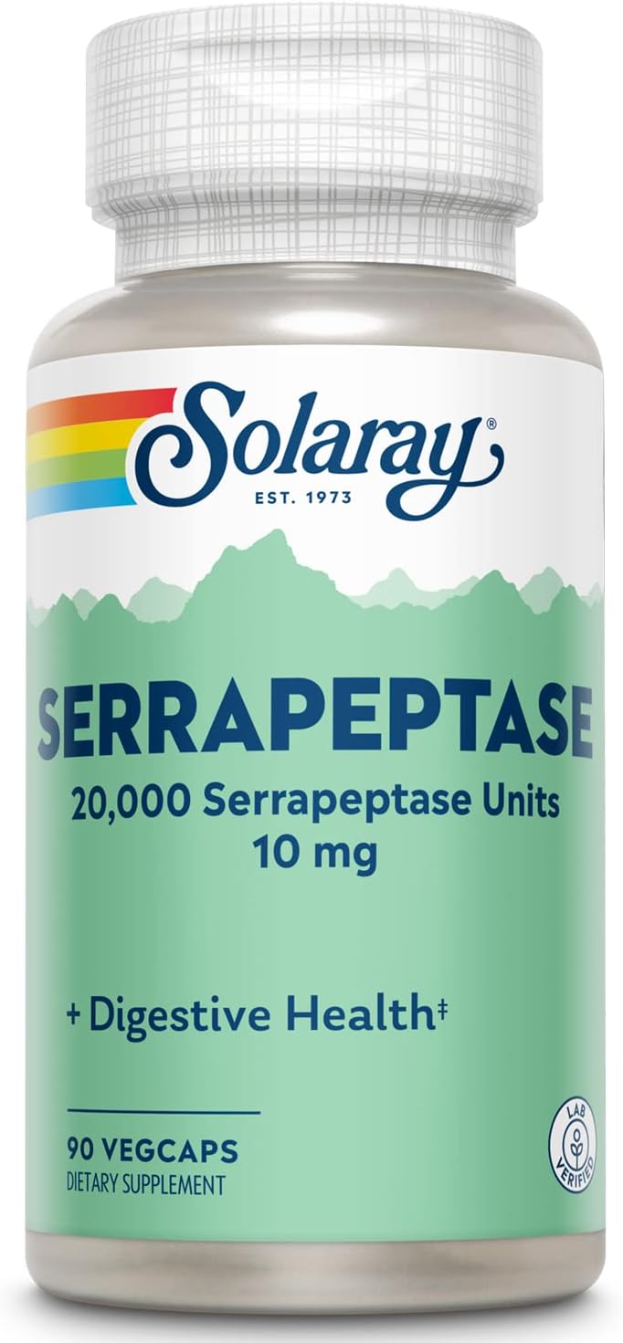 Solaray Serrapeptase 90ct-[HealthWay]