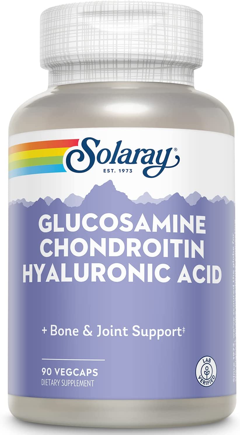 Solaray Glucosamine Chon/Hyaluronic Acid 90cp-[HealthWay]