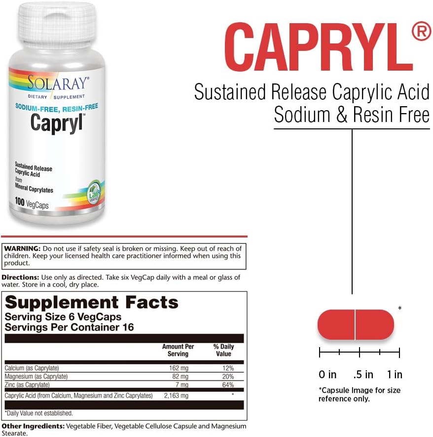 Solaray Capryl 100cp-[HealthWay]