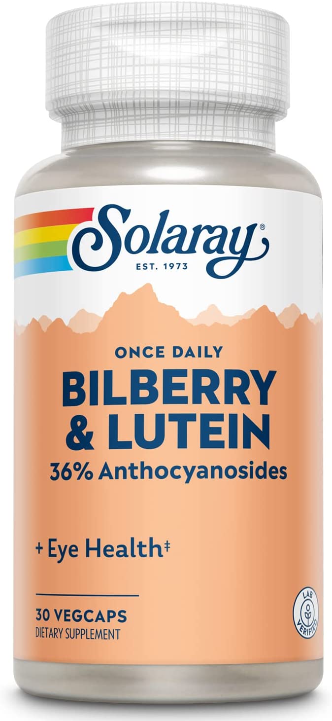 Solaray Bilberry & Lutein 1 Daily 30cp-[HealthWay]