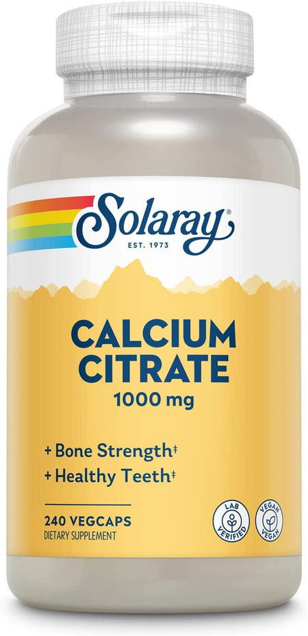 Solaray Calcium Citrate 1000mg 240cp-[HealthWay]