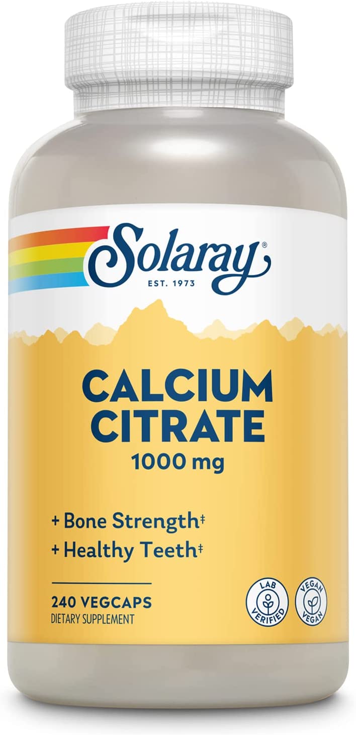 Solaray Calcium Citrate 1000mg 240cp-[HealthWay]