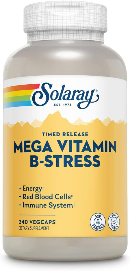 Solaray Mega B-Stress TR 240cp-[HealthWay]