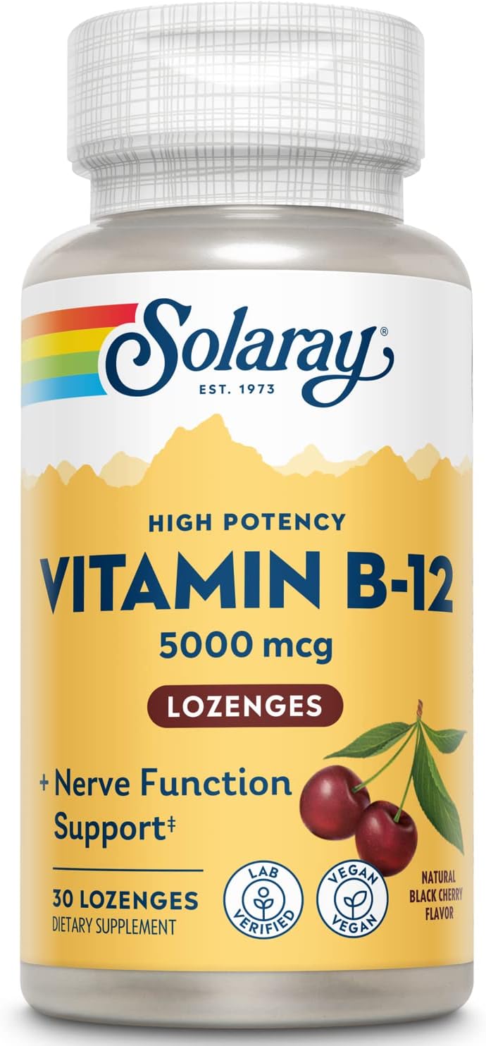 Solaray B-12 5000mcg w/Methyl 30lz-[HealthWay]