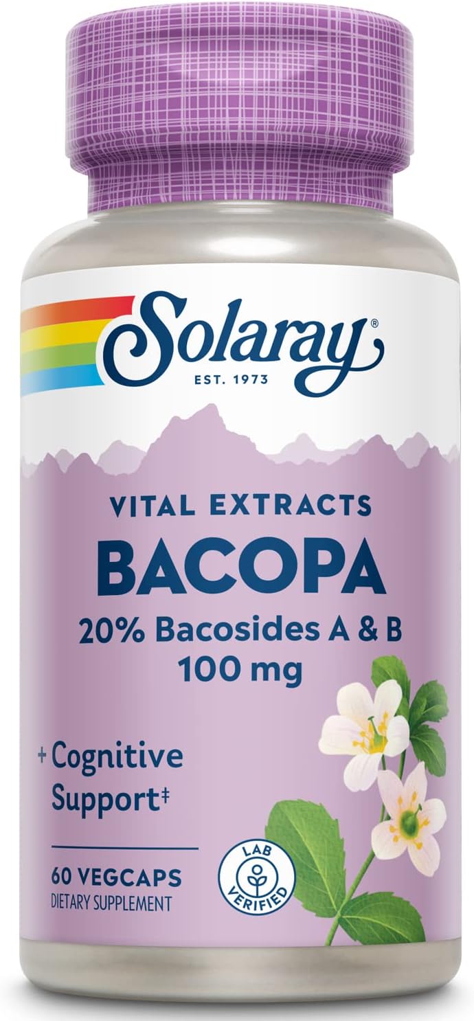 Solaray Bacopa Ext 100mg 60cp-[HealthWay]