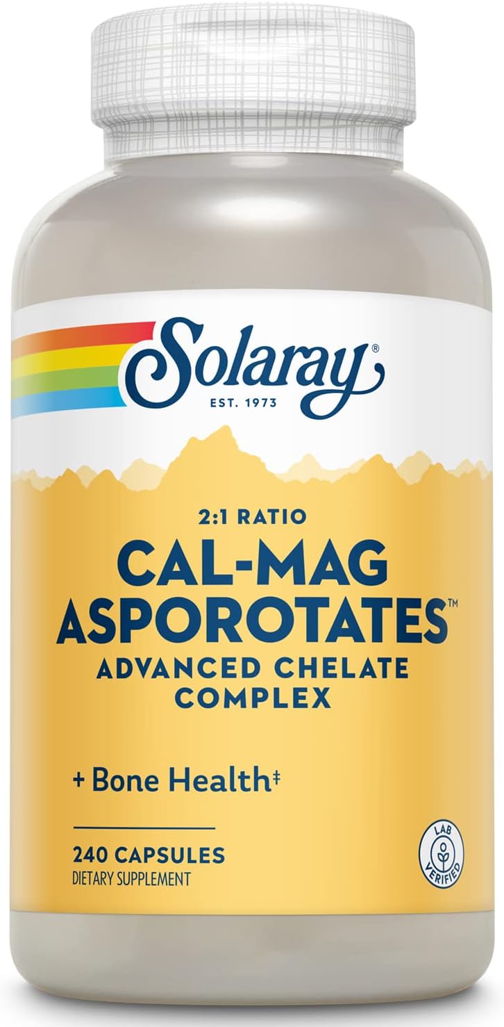 Solaray Cal Mag Asporotates 240cp-[HealthWay]