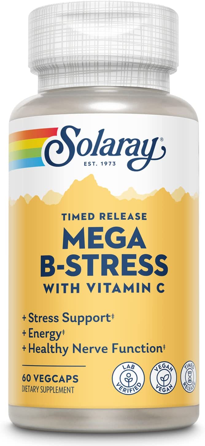 Solaray Mega B-Stress TR 60cp-[HealthWay]