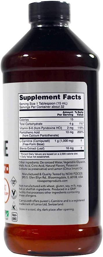 Now L-Carnitine Liq 1000mg 16oz-[HealthWay]