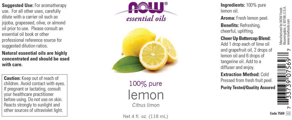 Now Ess Oil Lemon 4oz-[HealthWay]