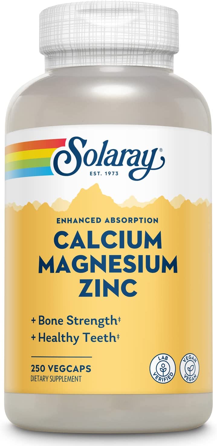 Solaray Cal Mag Zinc 250cp-[HealthWay]