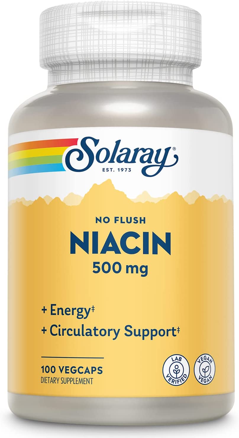 Solaray Niacin, No Flush 100CT Vcp-[HealthWay]