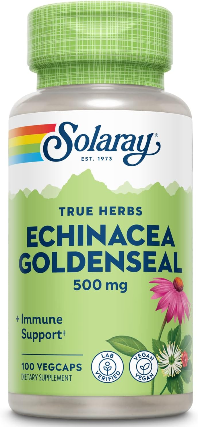 Solaray Echinacea&Goldenseal 100cp-[HealthWay]