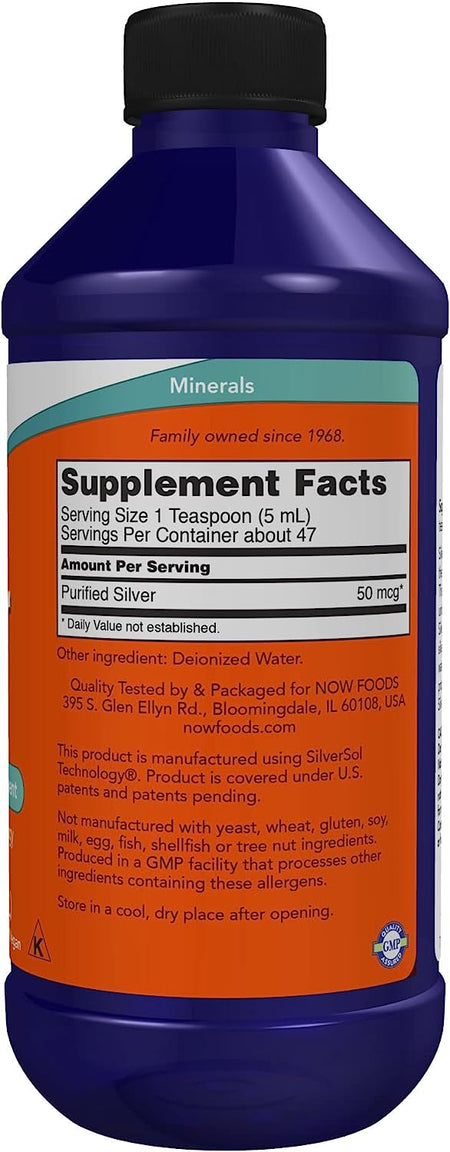Now Silver Sol 10ppm 8oz-[HealthWay]