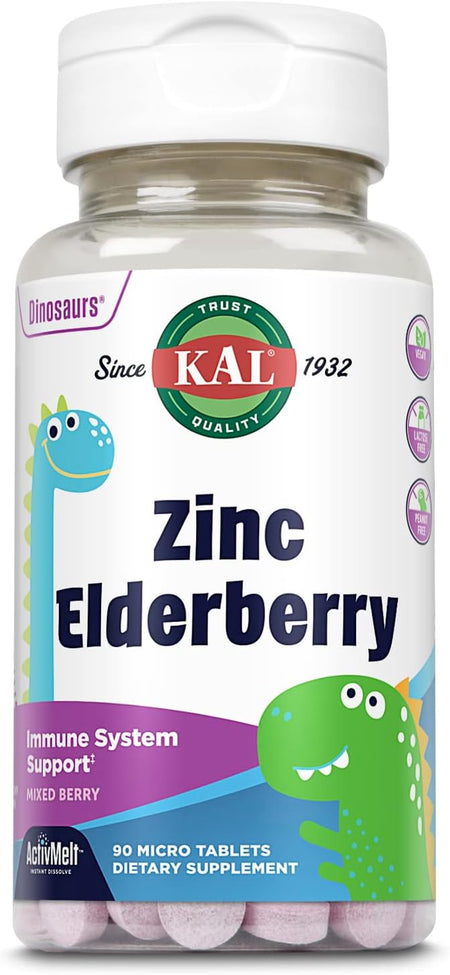 Kal Zinc Elderberry Kids Mxd Bry<br />90ct-[HealthWay]