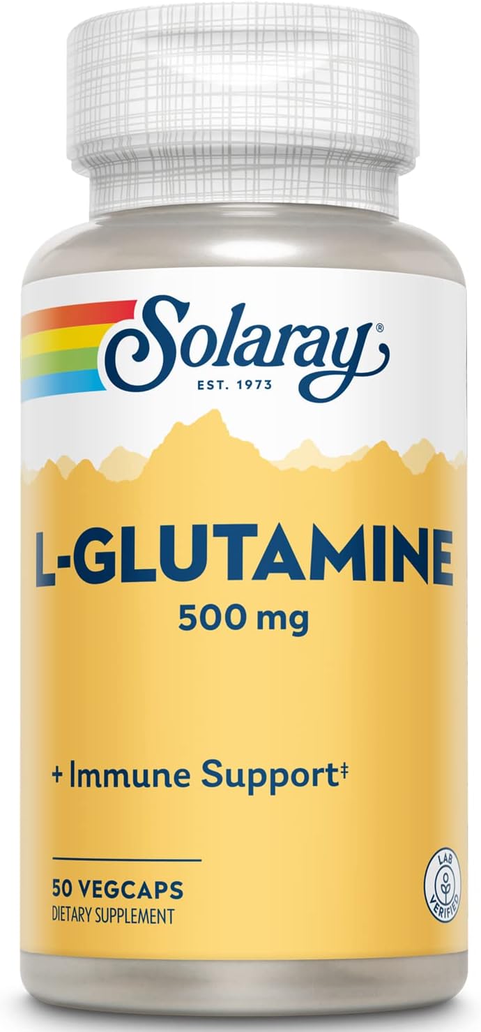 Solaray L-Glutamine 500mg 50cp-[HealthWay]