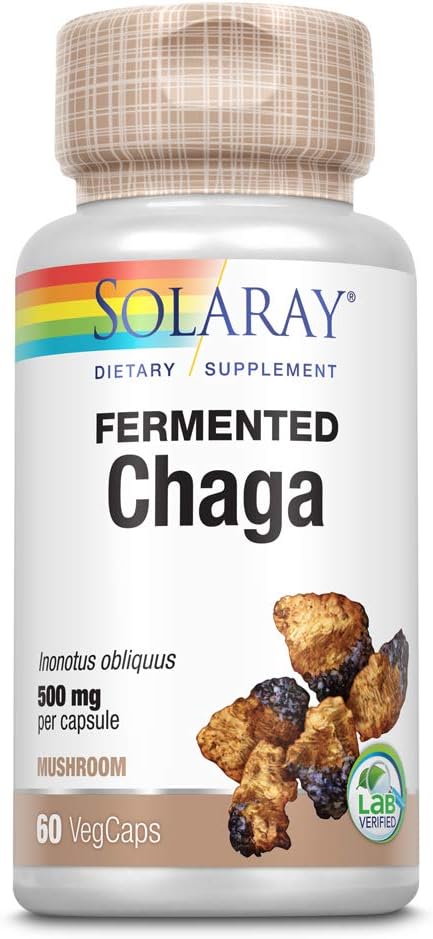 Solaray Chaga Fermented 500mg 60vc