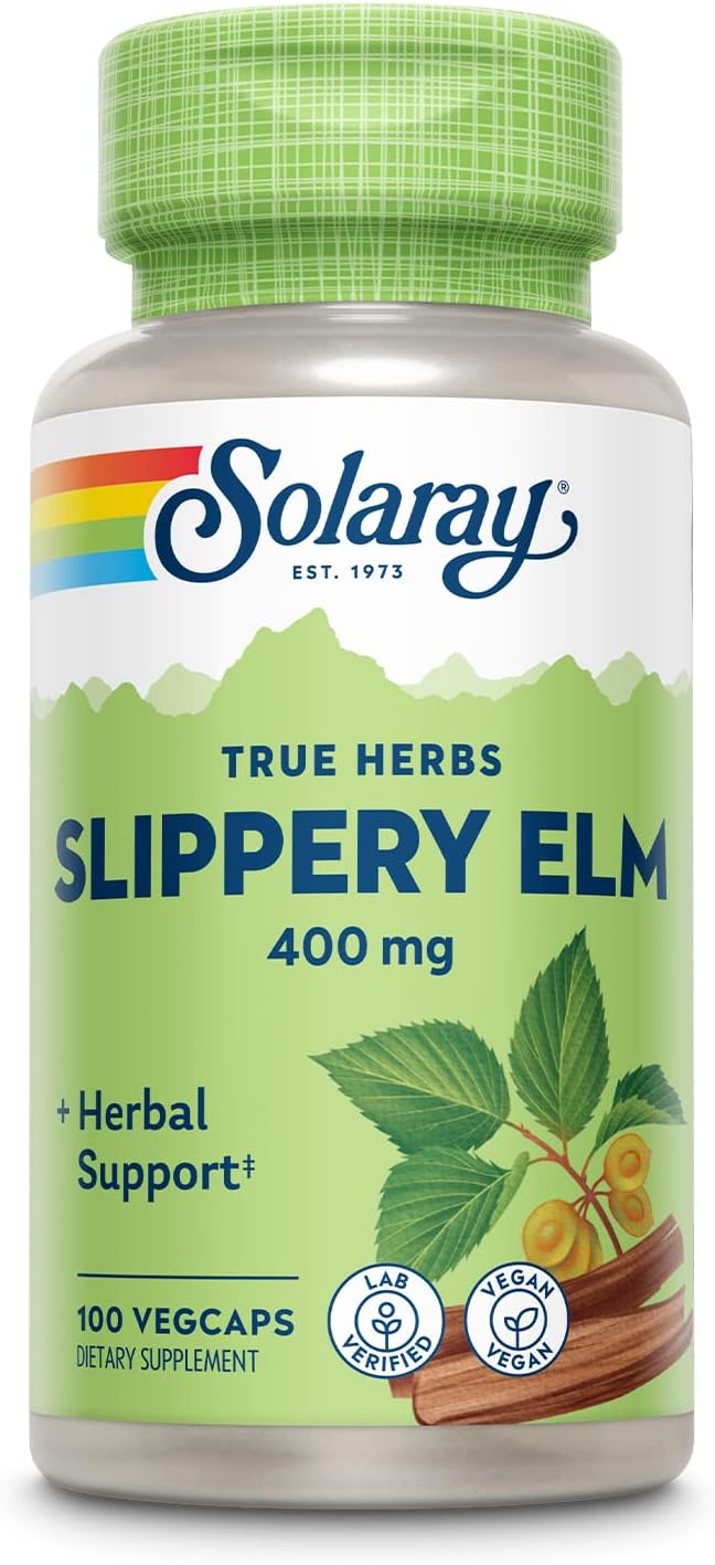 Solaray Slippery Elm 400mg 100cp-[HealthWay]