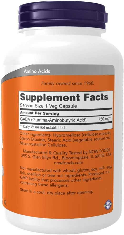 Now Gaba 750mg 200vc-[HealthWay]