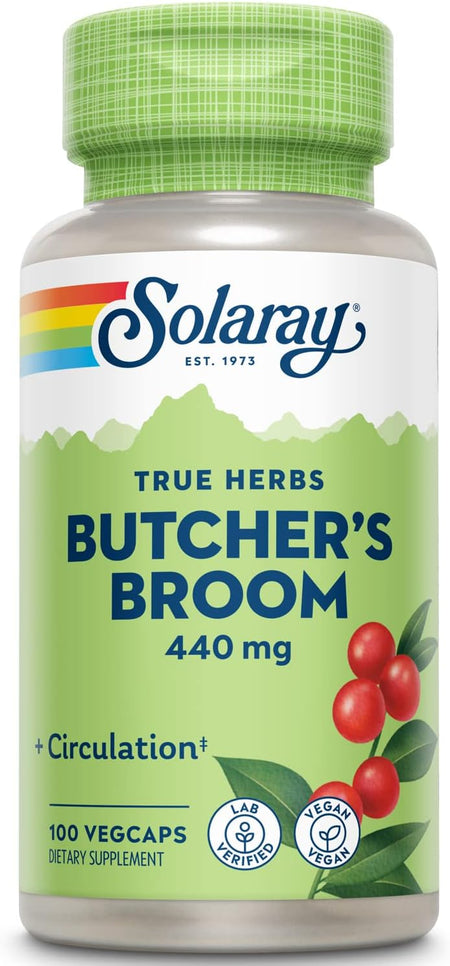 Solaray Butchers Broom 440mg 100cp-[HealthWay]