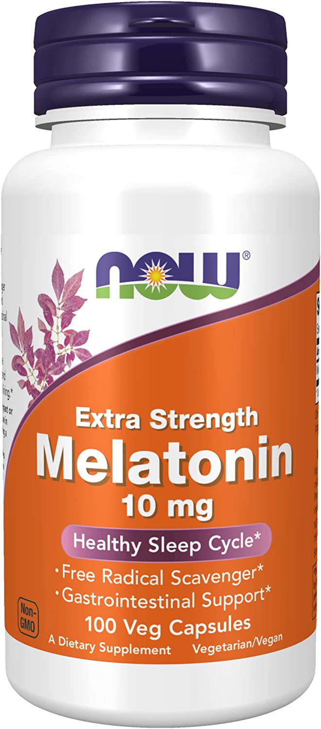 Now Melatonin 10mg 100vc-[HealthWay]