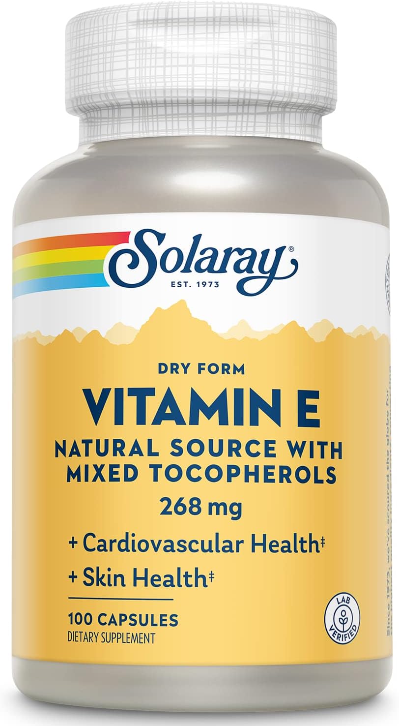 Solaray Dry Vit E400iu 100cp-[HealthWay]