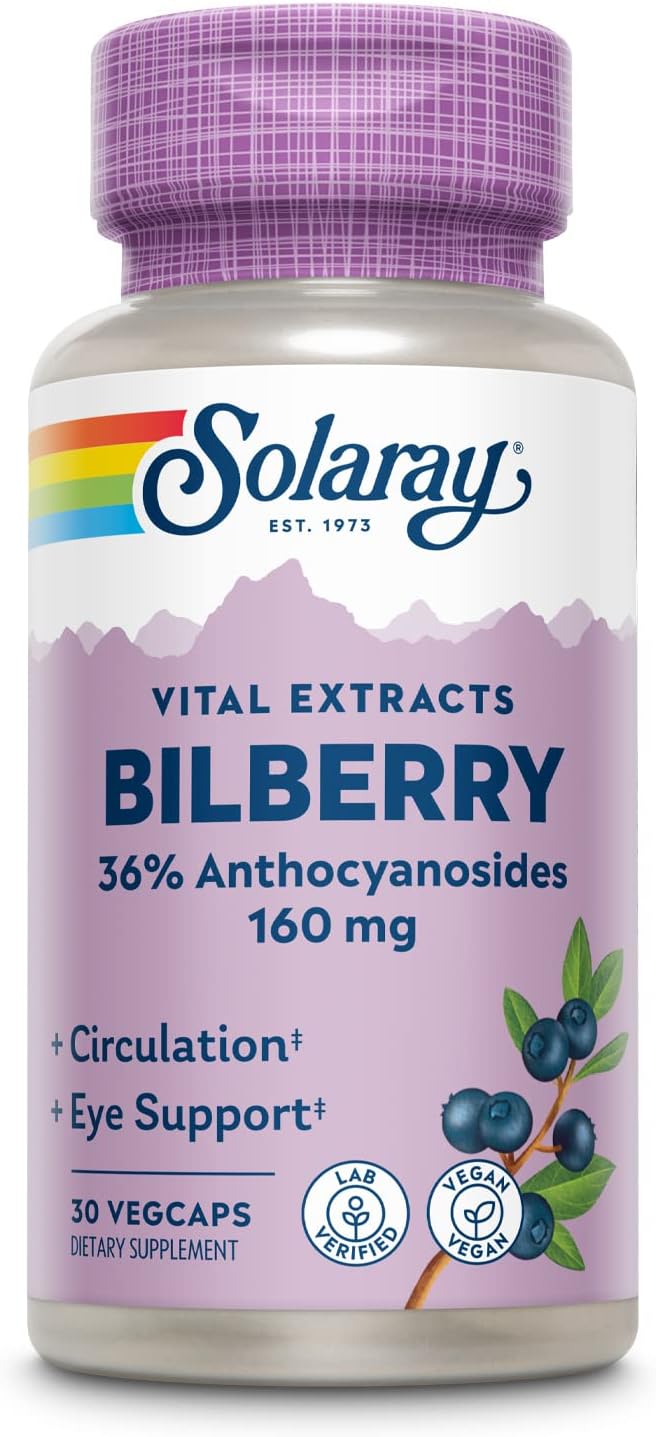 Solaray Bilberry 1 Daily 30cp-[HealthWay]