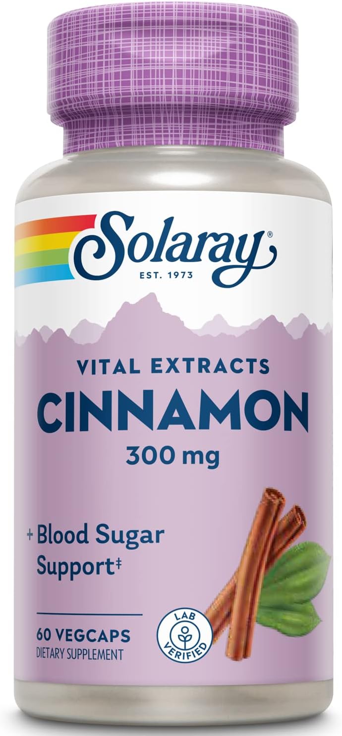 Solaray Cinnamon Ext 300mg 60cp-[HealthWay]