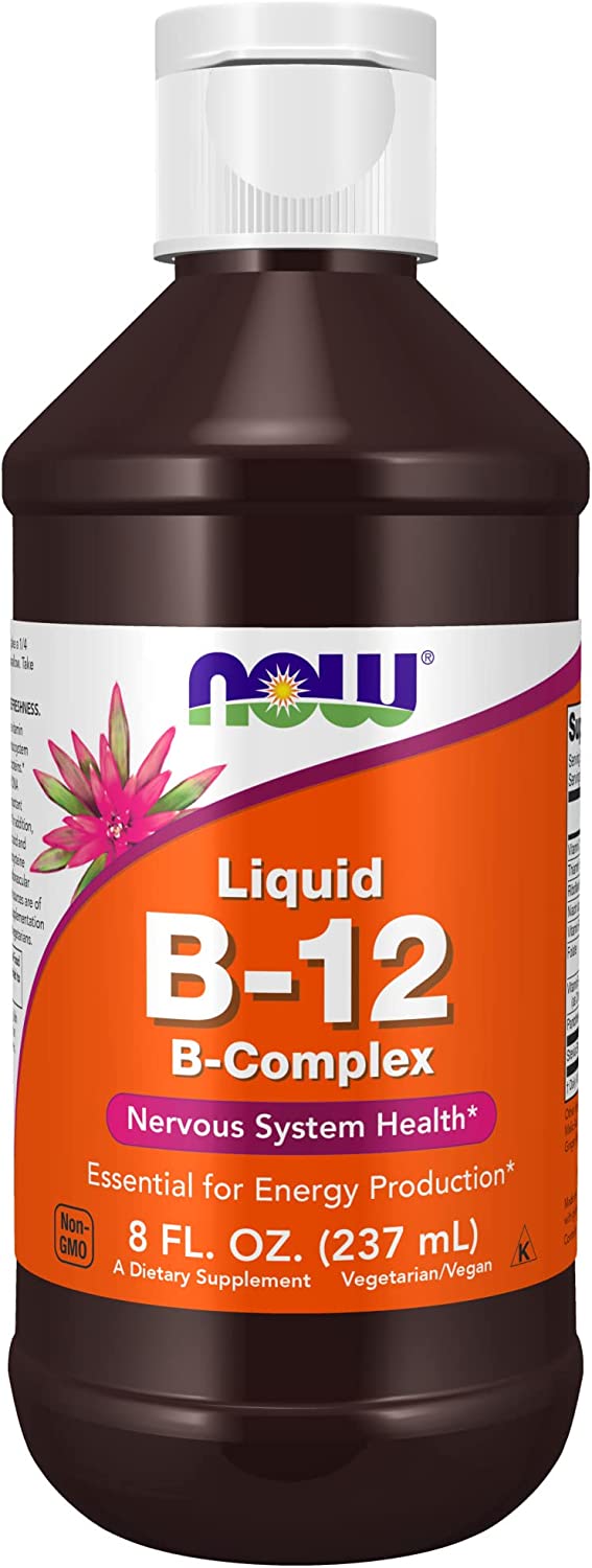 NOW B-12 LIQUID B-COMPLEX 8 OZ-[HealthWay]