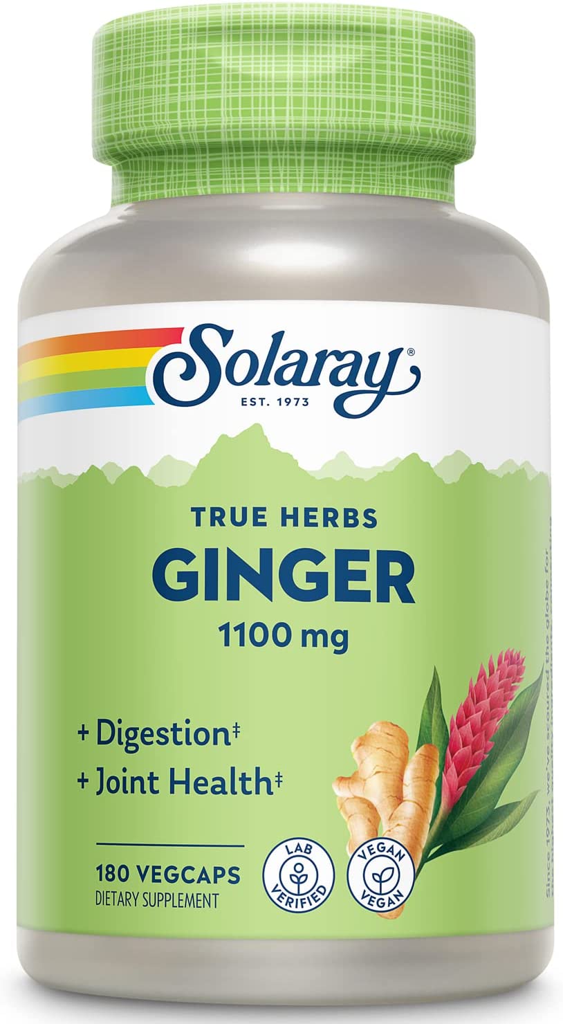 Solaray Ginger Root 550mg 180cp-[HealthWay]