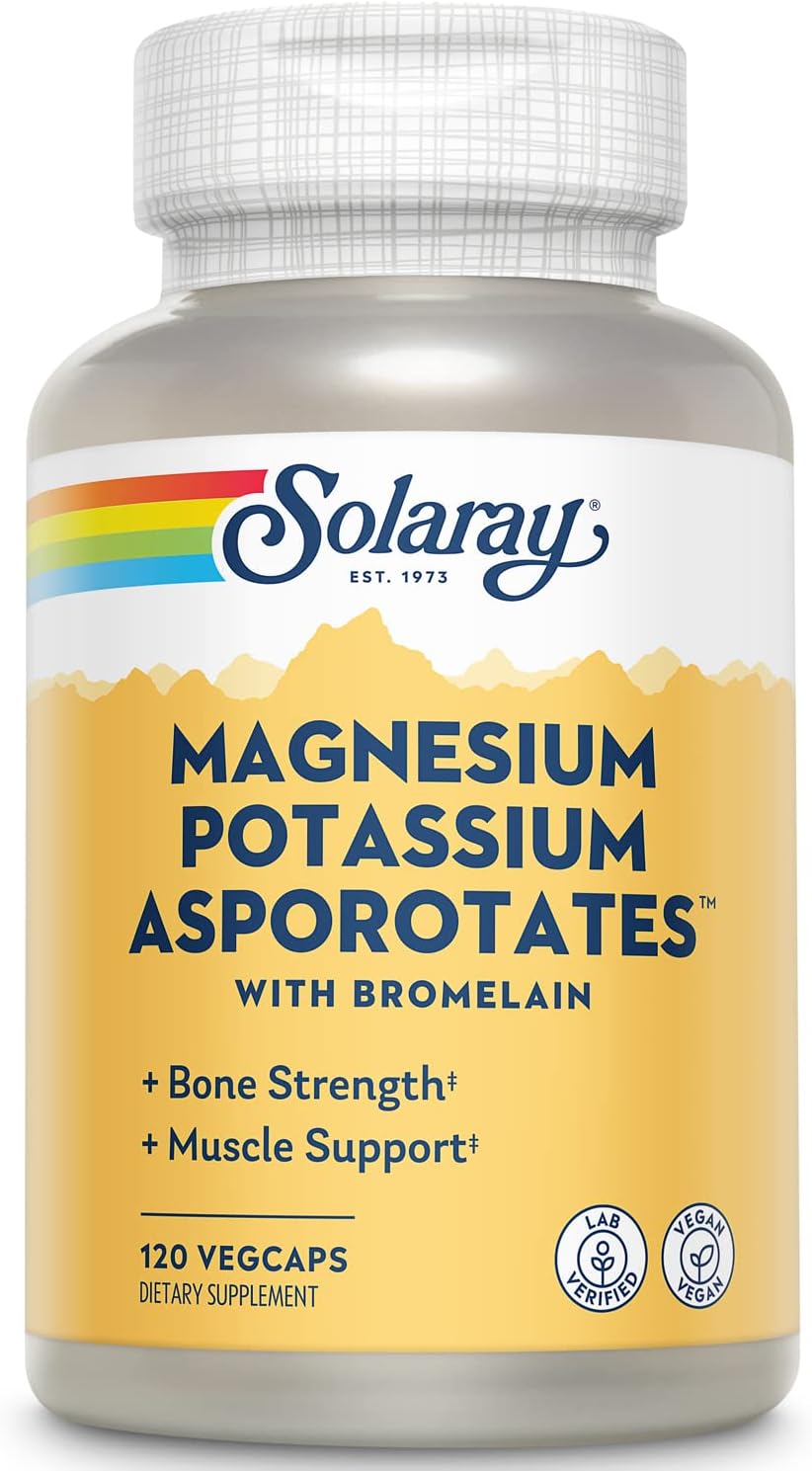 Solaray Mag Pot Asporotates 120cp-[HealthWay]