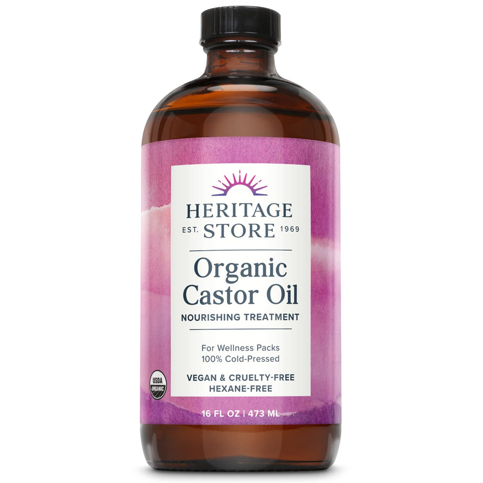 Heritage Castor Oil OG 16oz-[HealthWay]