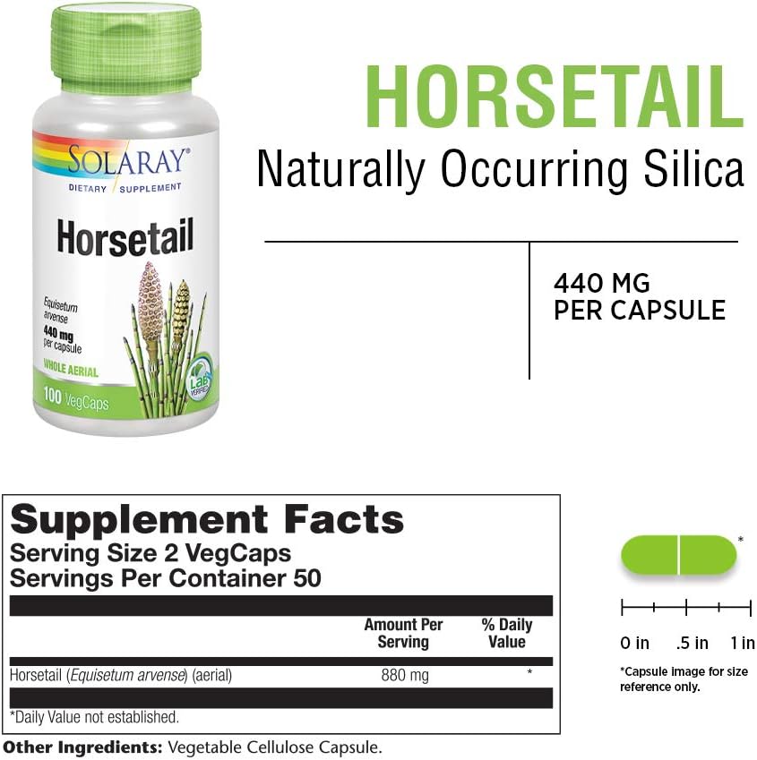 Solaray Horsetail 440mg 100cp-[HealthWay]