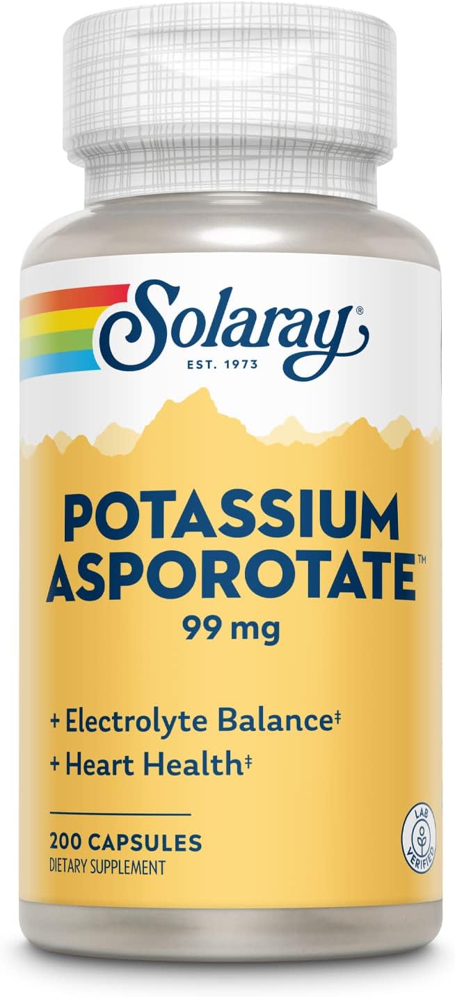 Solaray Potassium Asporotate 200cp-[HealthWay]