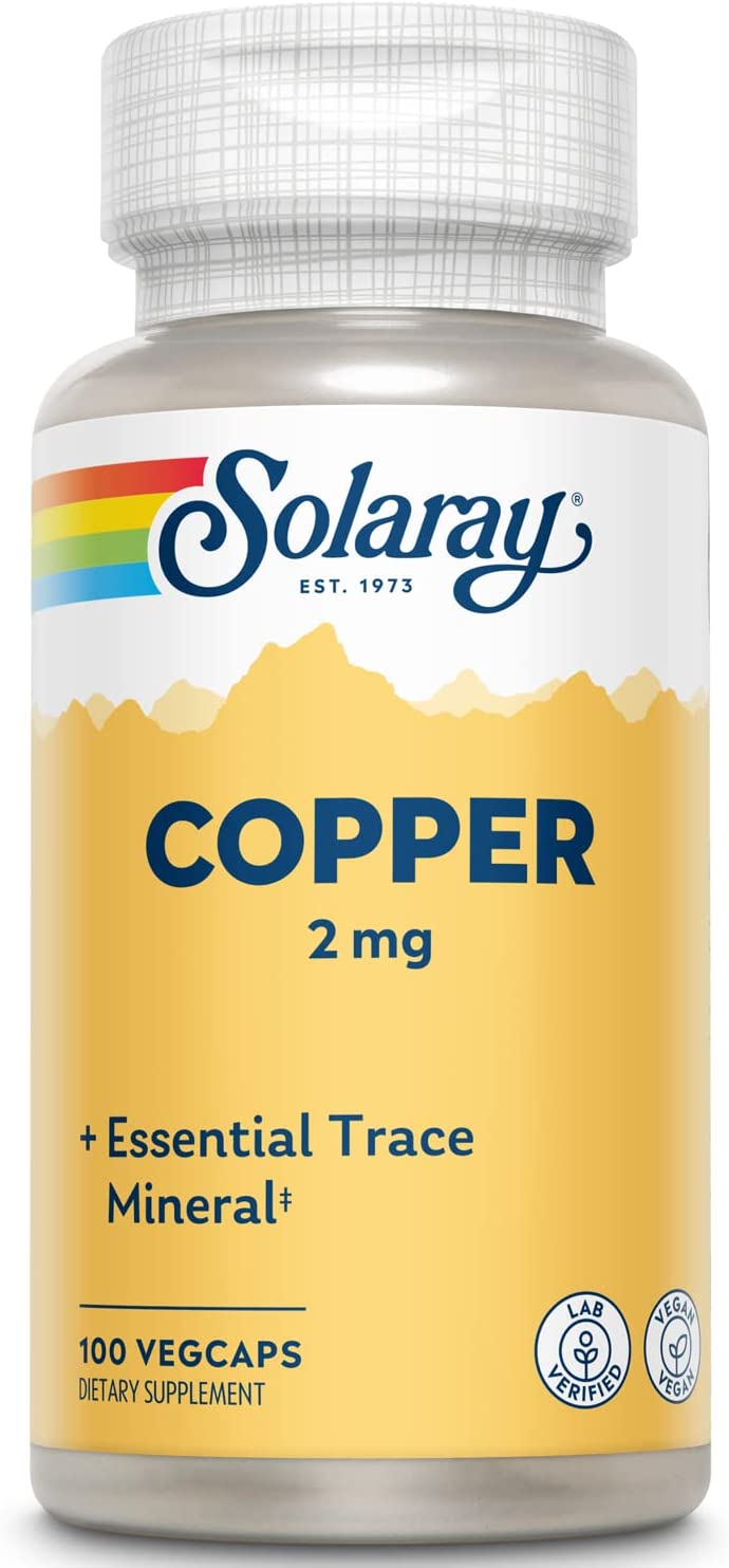 Solaray Copper 2mg 100cp-[HealthWay]