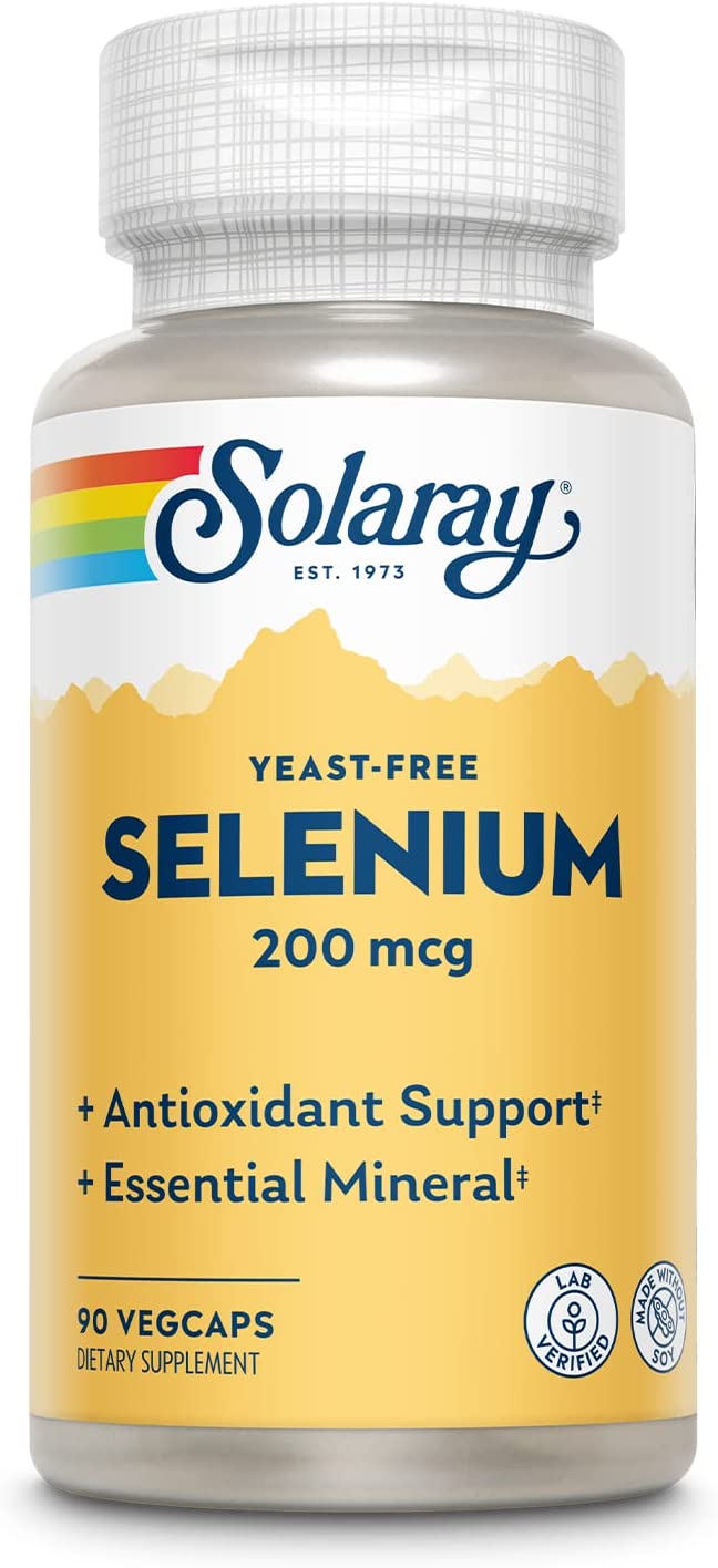 Solaray Selenium YeastFree 200mcg 90cp-[HealthWay]