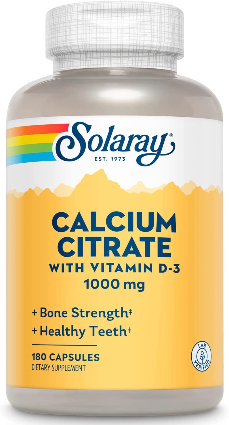 Solaray Calcium Citrate w/D 180cp-[HealthWay]
