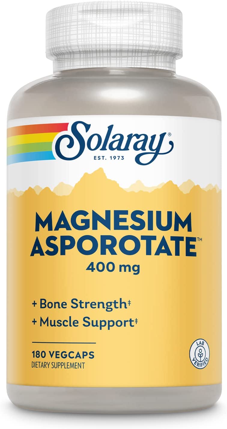 Solaray Mag Asporotate 180cp-[HealthWay]