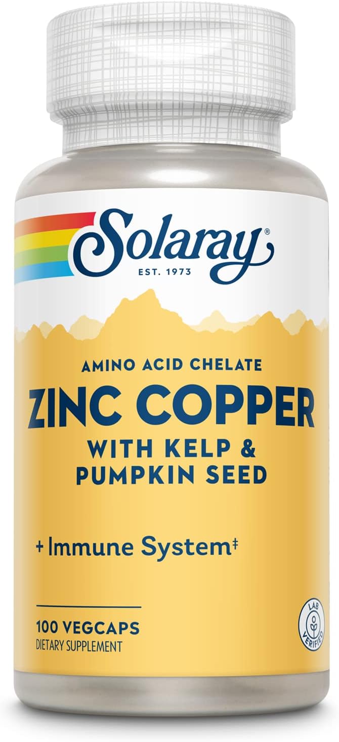 Solaray Zinc Copper 100cp-[HealthWay]